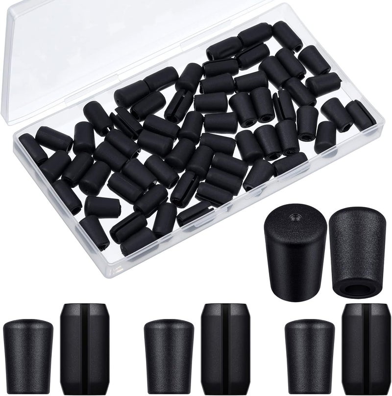 Romooa 60 Pieces Rubber Feet for Grid Sink Protector Rubber Grid Kitchen Sink Wire Protective Rack Feet Grate Wire Bumper Replacement Protector Parts for Kitchen Rack(Black) - Image 1